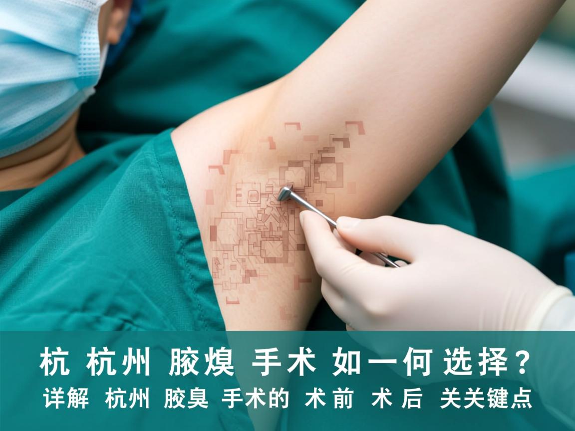 杭州腋臭手术如何选择？详解杭州腋臭手术的术前术后关键点