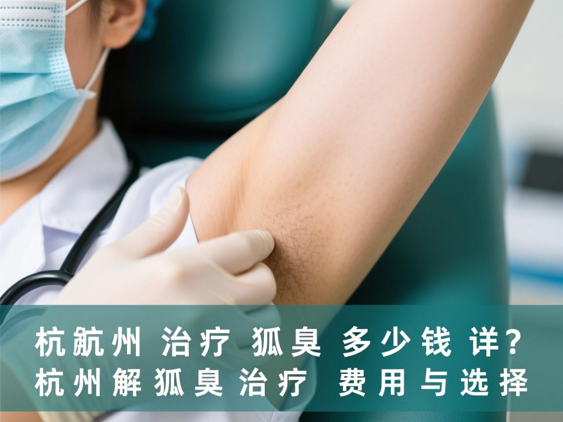 杭州治疗狐臭多少钱？详解杭州狐臭治疗费用与选择