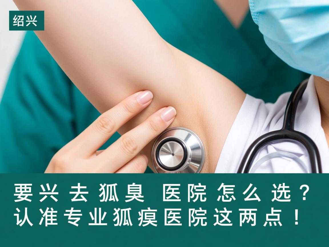 绍兴去狐臭医院怎么选？认准专业狐臭医院这两点！