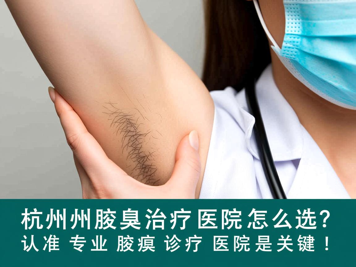 杭州腋臭治疗医院怎么选？认准专业腋臭诊疗医院是关键！