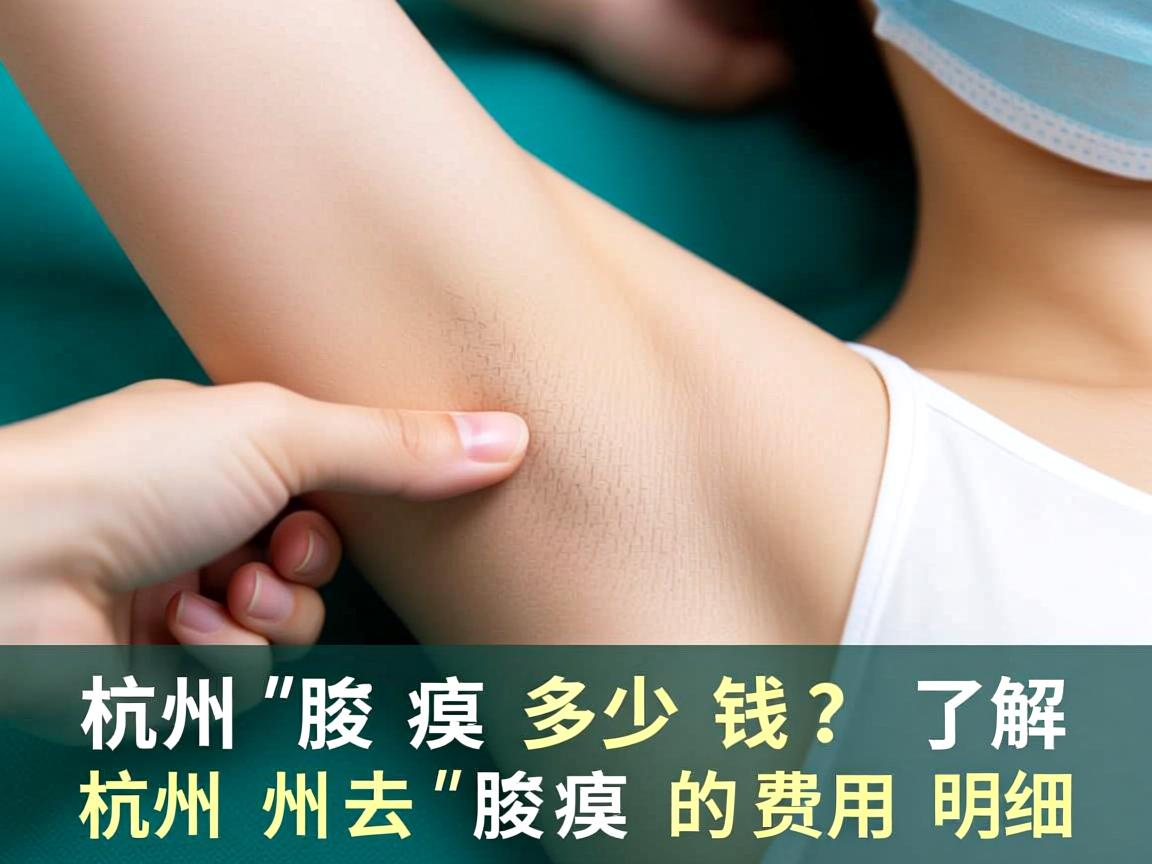 杭州去腋臭多少钱？了解杭州去腋臭的费用明细