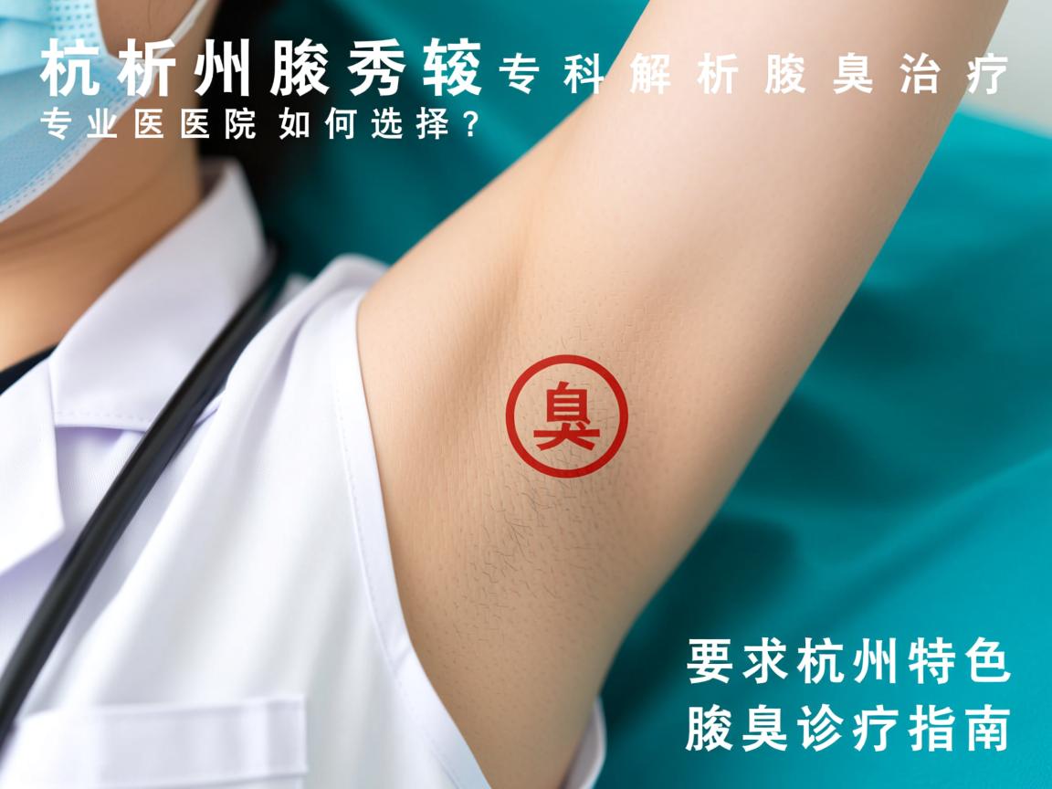 杭州腋秀专科解析腋臭治疗，专业医院如何选择？杭州特色腋臭诊疗指南