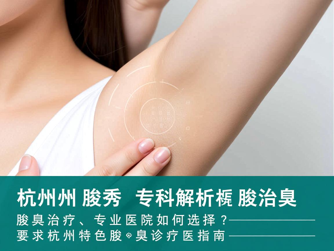 杭州腋秀专科解析腋臭治疗，专业医院如何选择？杭州特色腋臭诊疗指南