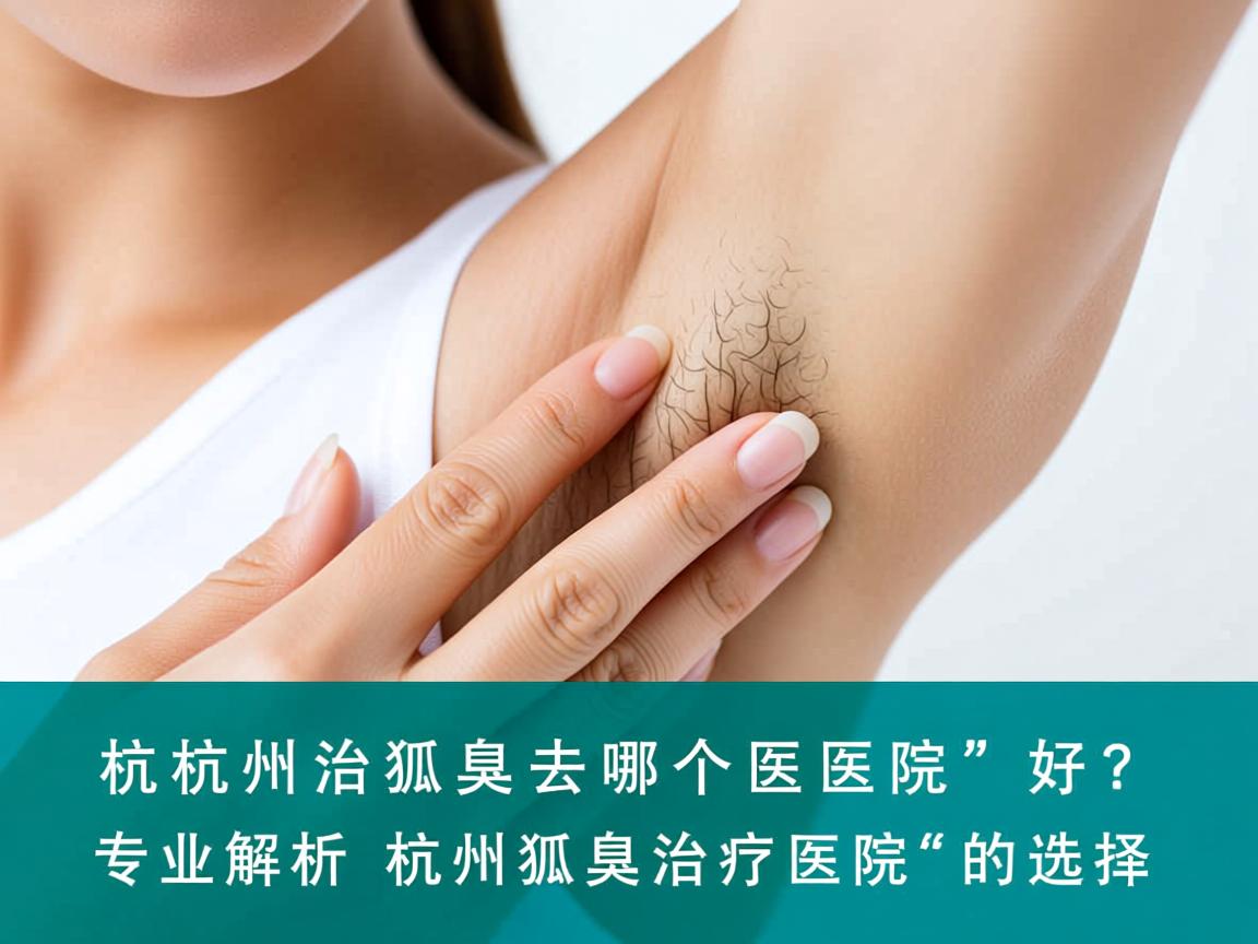 杭州治狐臭去哪个医院好？专业解析杭州狐臭治疗医院的选择