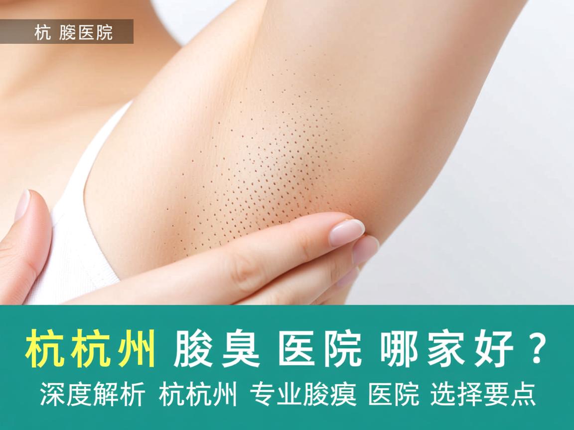 杭州腋臭医院哪家好？深度解析杭州专业腋臭医院的选择要点