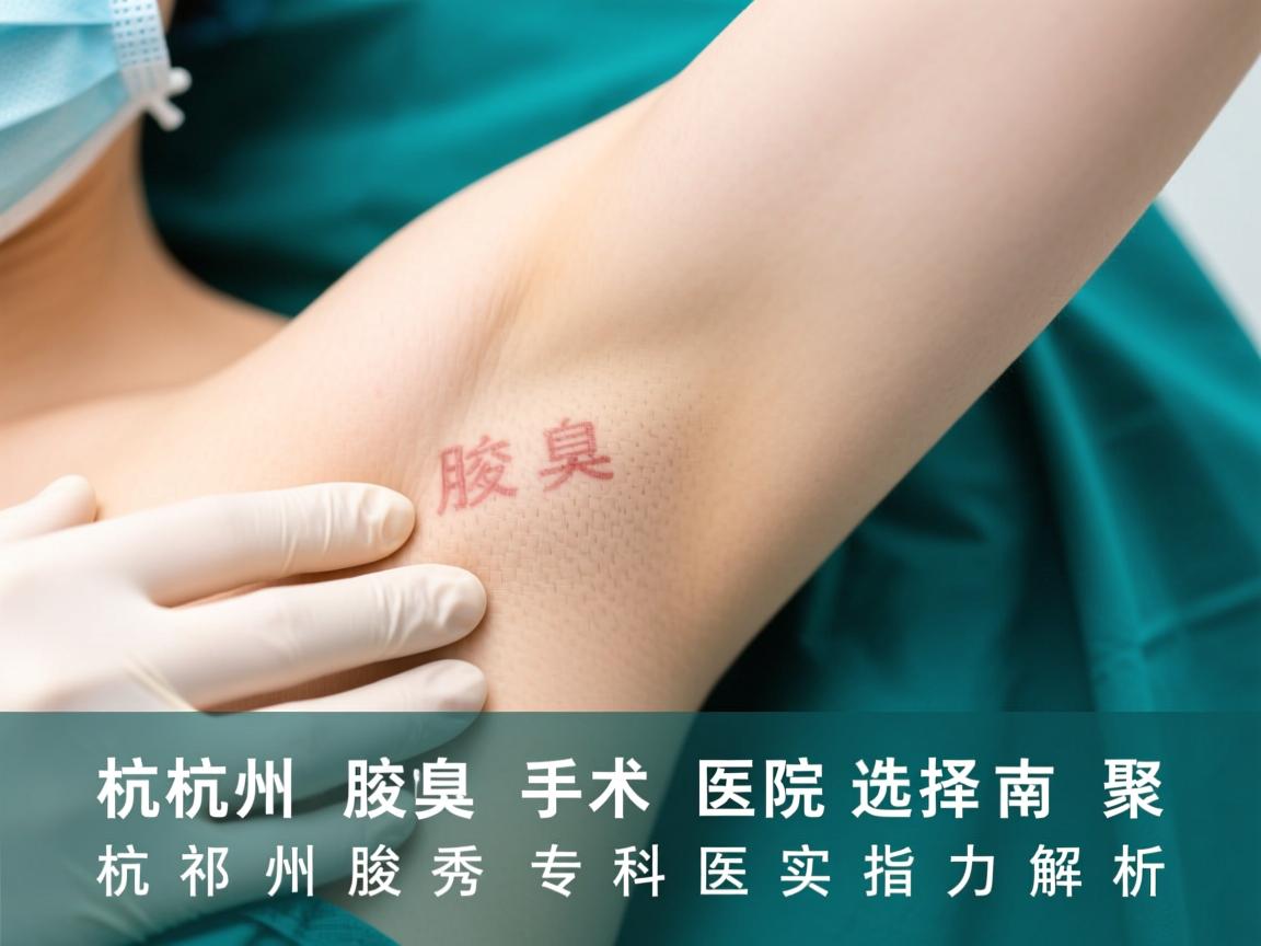 杭州腋臭手术医院选择指南，聚焦杭州腋秀专科的实力解析