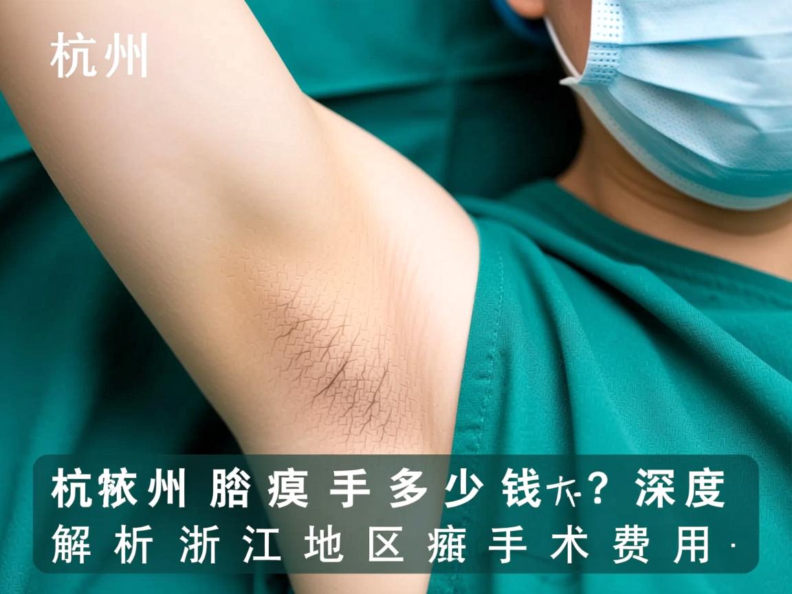 杭州腋臭手术多少钱？深度解析浙江地区腋臭手术费用