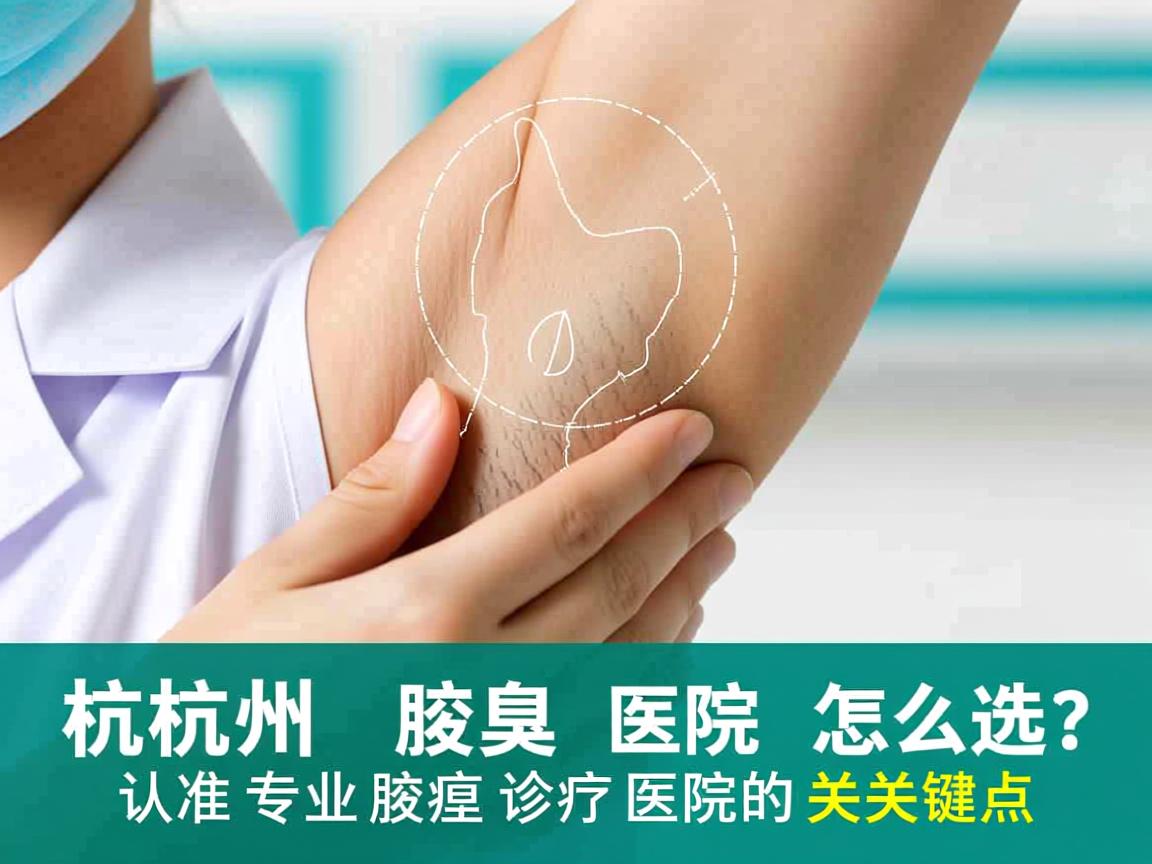 杭州腋臭医院怎么选？认准专业腋臭诊疗医院的关键点