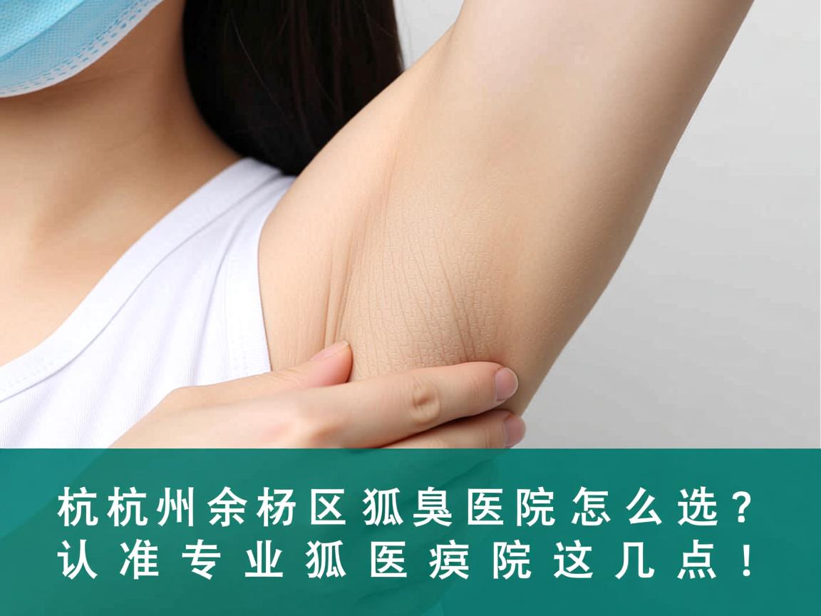 杭州余杭区狐臭医院怎么选？认准专业狐臭医院这几点！