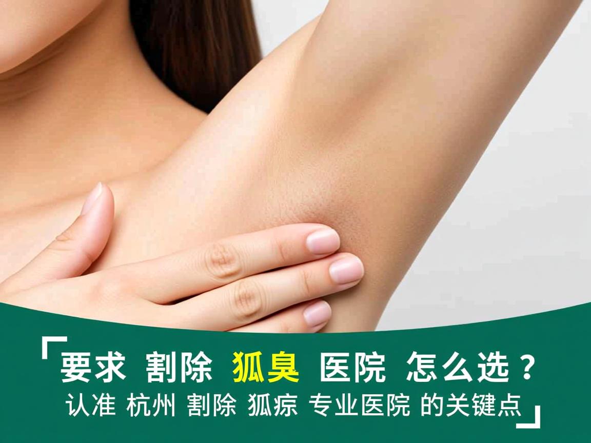 杭州割除狐臭医院怎么选？认准杭州割除狐臭专业医院的关键点