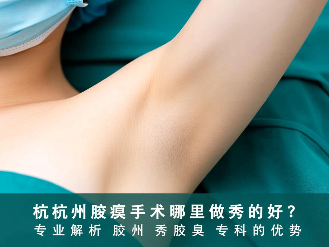 杭州腋臭手术哪里做的好？专业解析杭州腋秀腋臭专科的优势