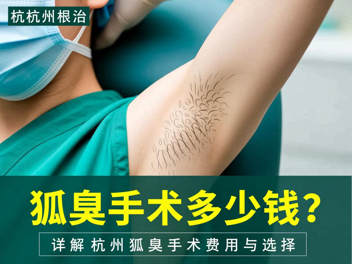 杭州根治狐臭手术多少钱？详解杭州狐臭手术费用与选择