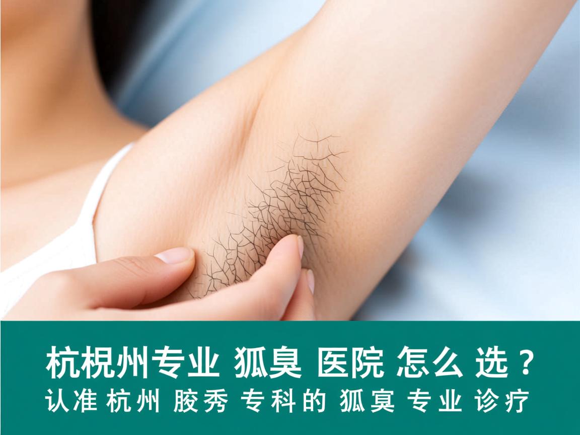杭州专业狐臭医院怎么选？认准杭州腋秀专科的狐臭专业诊疗