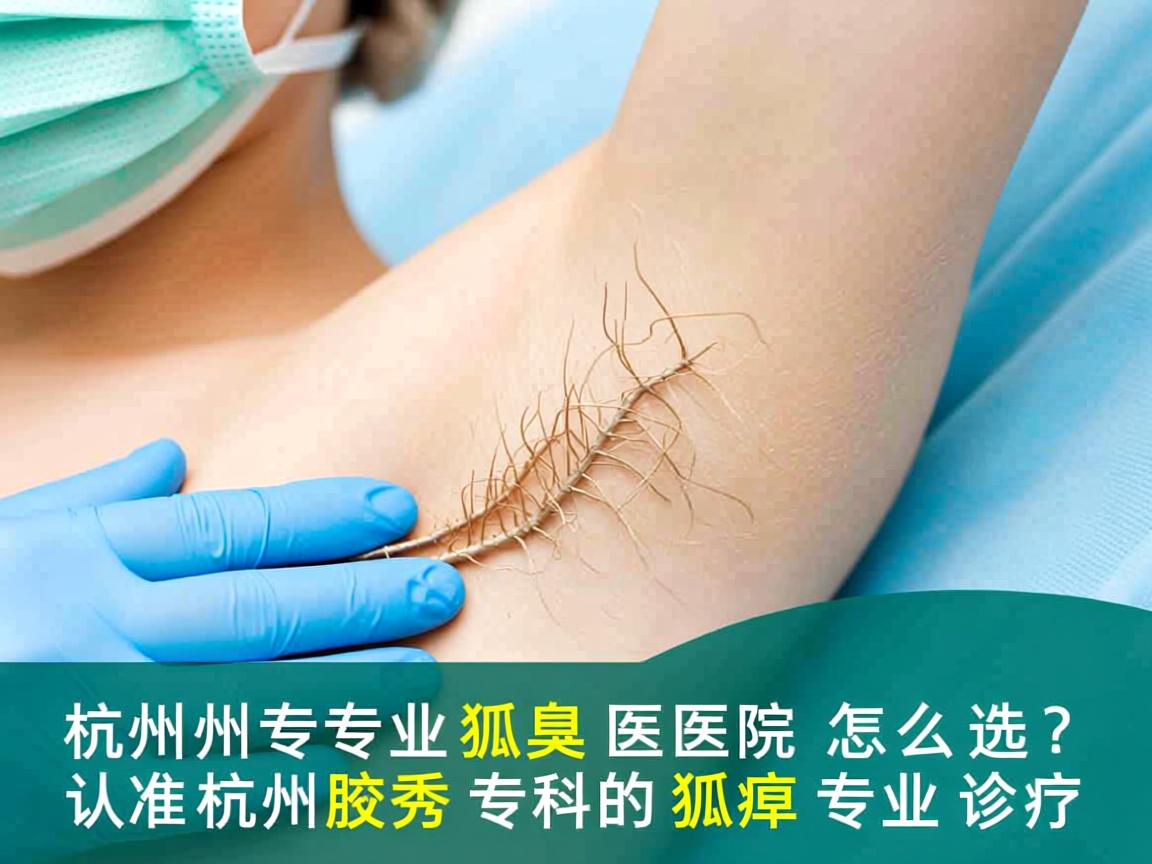 杭州专业狐臭医院怎么选？认准杭州腋秀专科的狐臭专业诊疗