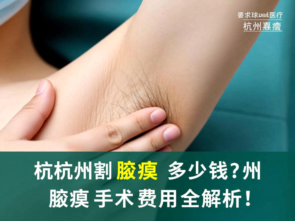 杭州割腋臭多少钱？杭州腋臭手术费用全解析！