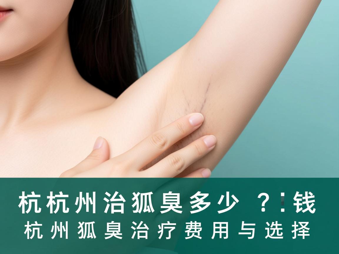 杭州治狐臭多少钱？详解杭州狐臭治疗费用与选择