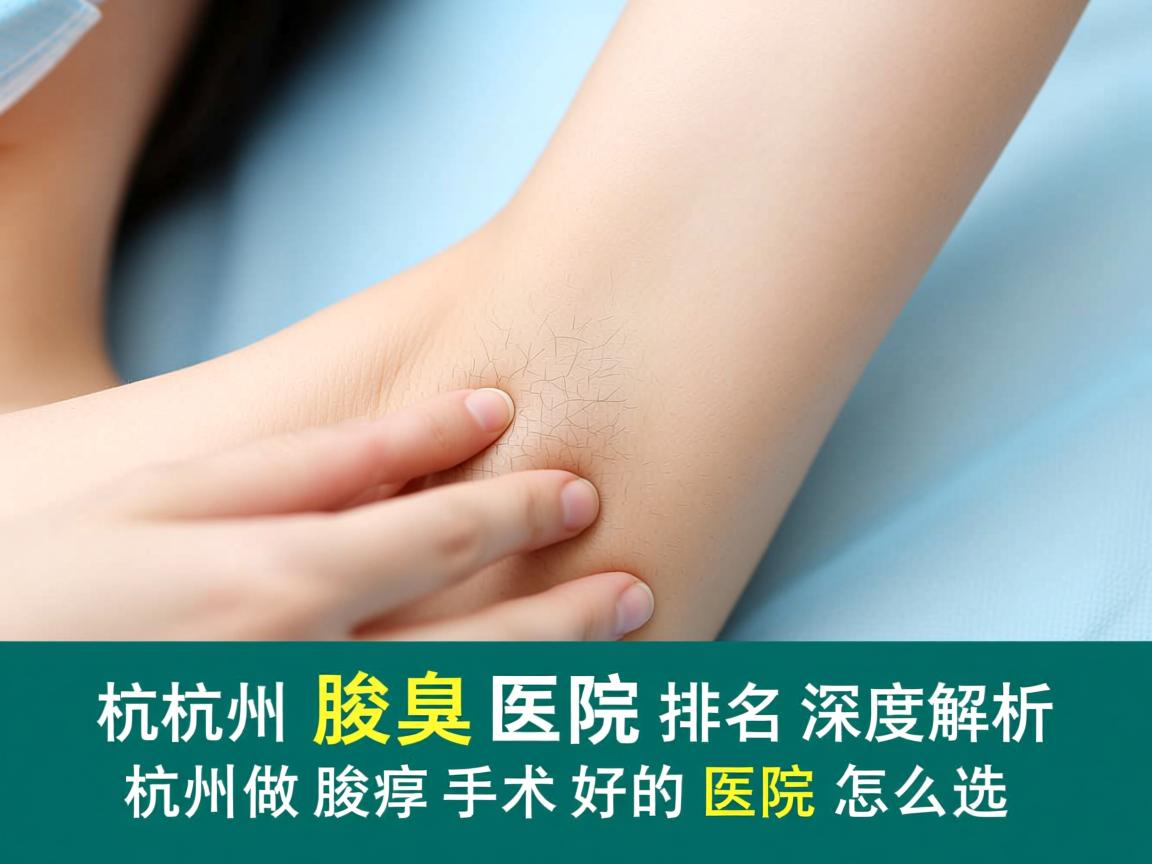 杭州腋臭医院排名深度解析，杭州做腋臭手术好的医院怎么选