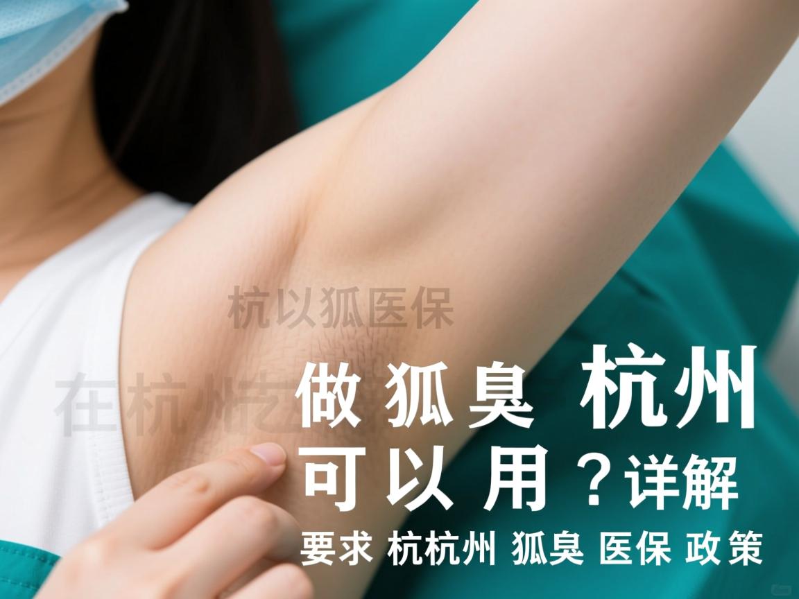 在杭州做狐臭可以用医保吗？详解杭州狐臭医保政策