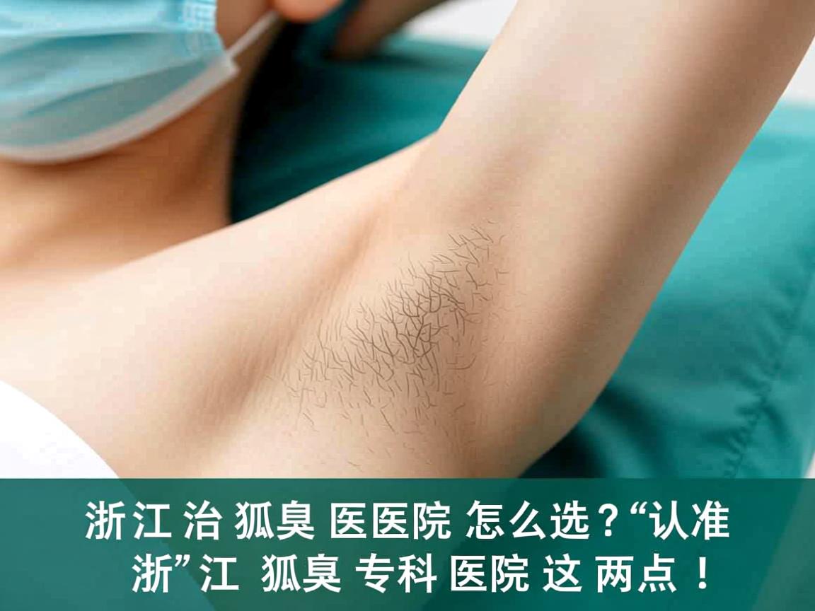 浙江治狐臭医院怎么选？认准浙江狐臭专科医院这两点！