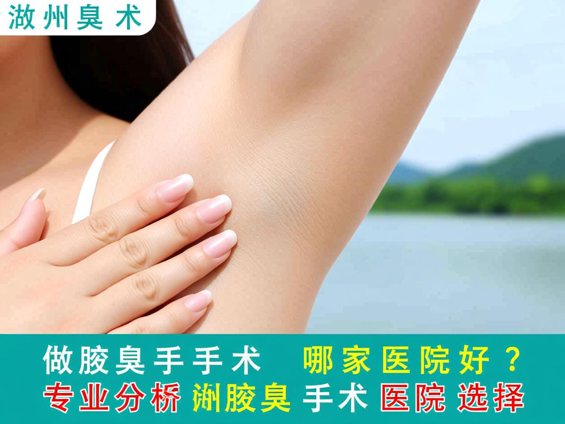 湖州做腋臭手术哪家医院好？专业分析湖州腋臭手术医院选择
