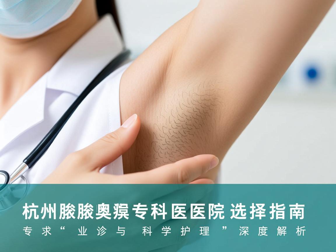 杭州腋臭专科医院选择指南，专业诊疗与科学护理的深度解析