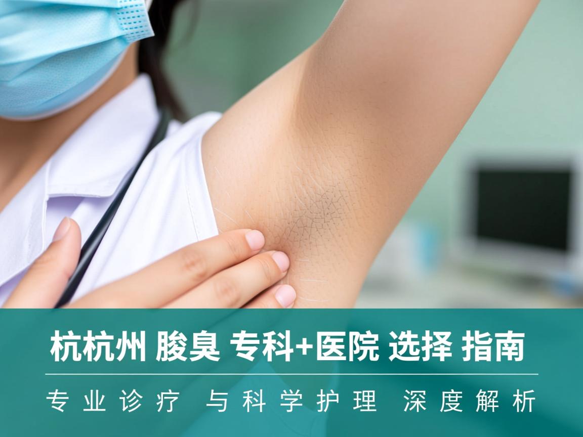 杭州腋臭专科医院选择指南，专业诊疗与科学护理的深度解析
