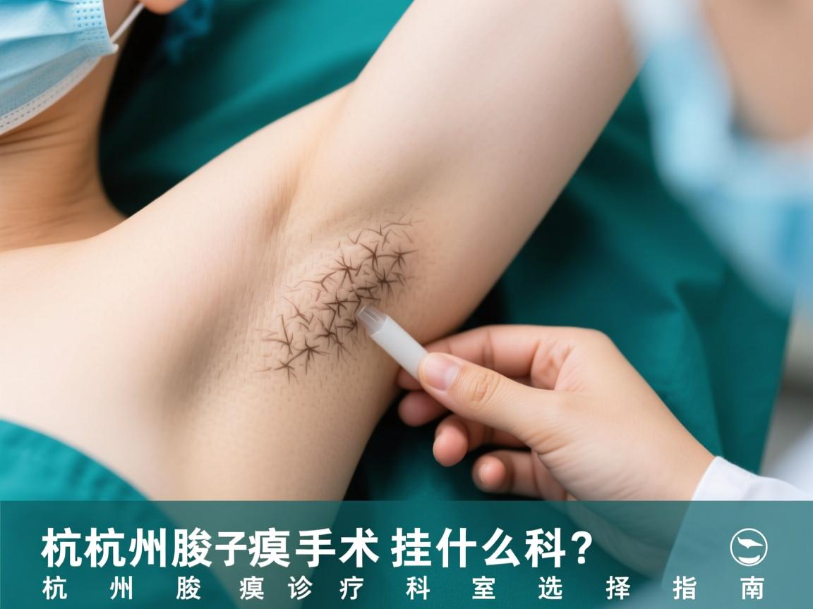 杭州腋臭手术挂什么科？杭州腋臭诊疗科室选择指南