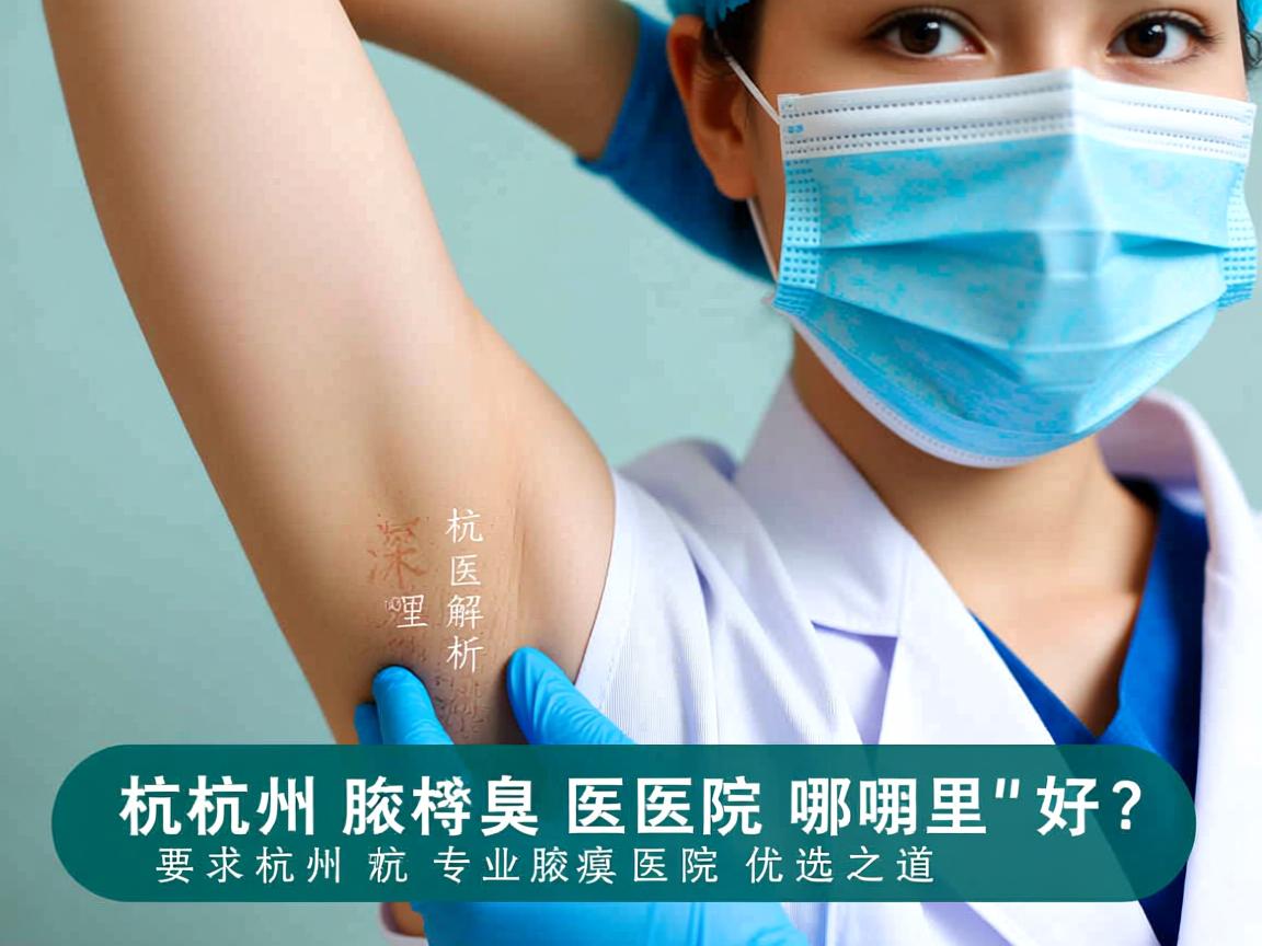 杭州腋臭医院哪里好？深度解析杭州专业腋臭医院的优选之道