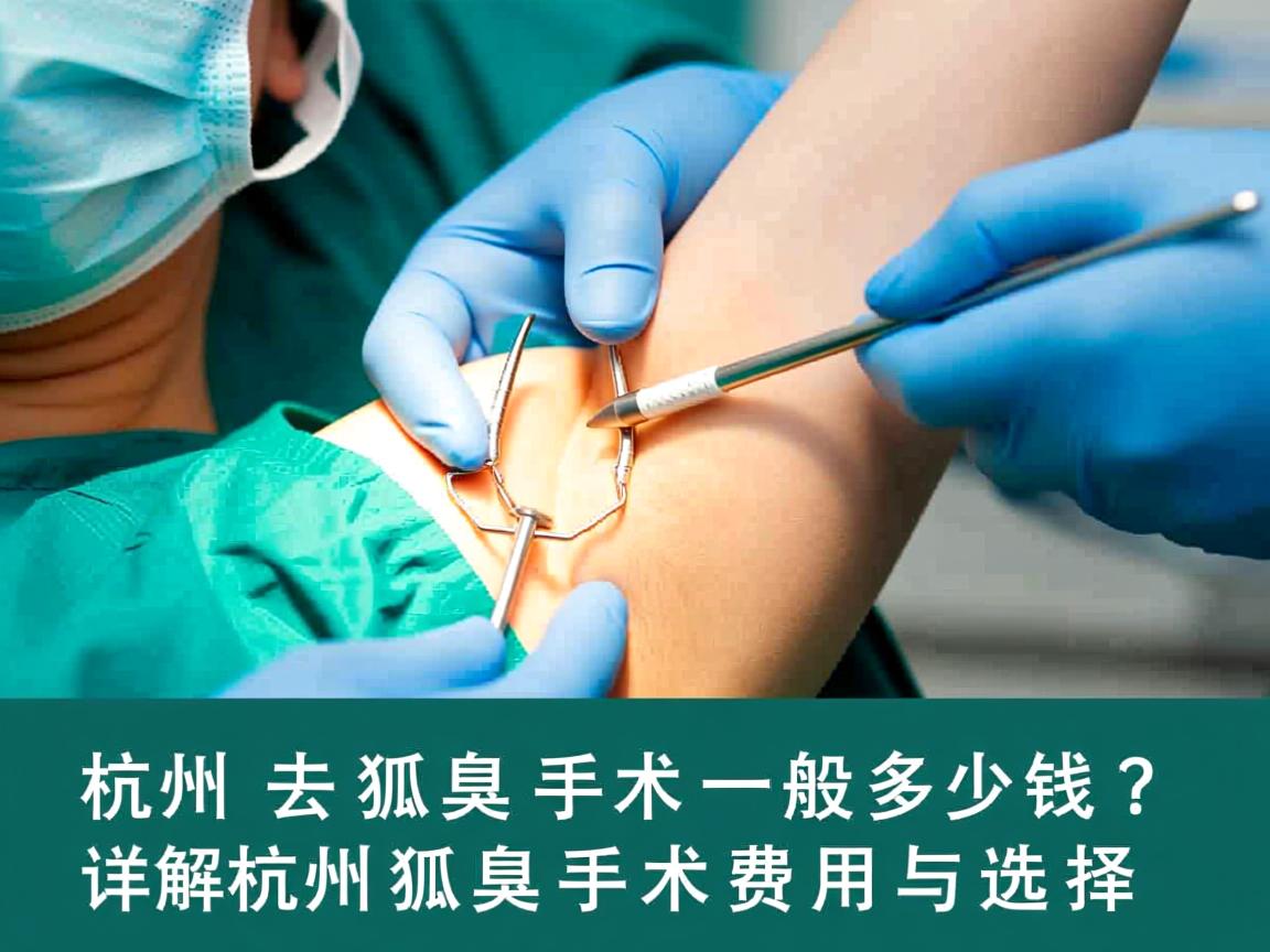 杭州去狐臭手术一般多少钱？详解杭州狐臭手术费用与选择