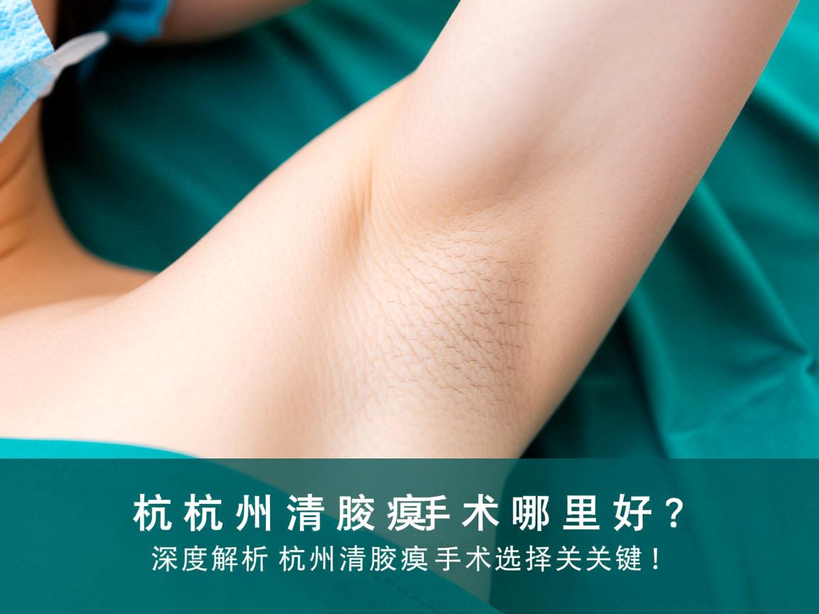 杭州清腋臭手术哪里好？深度解析杭州清腋臭手术的选择关键！