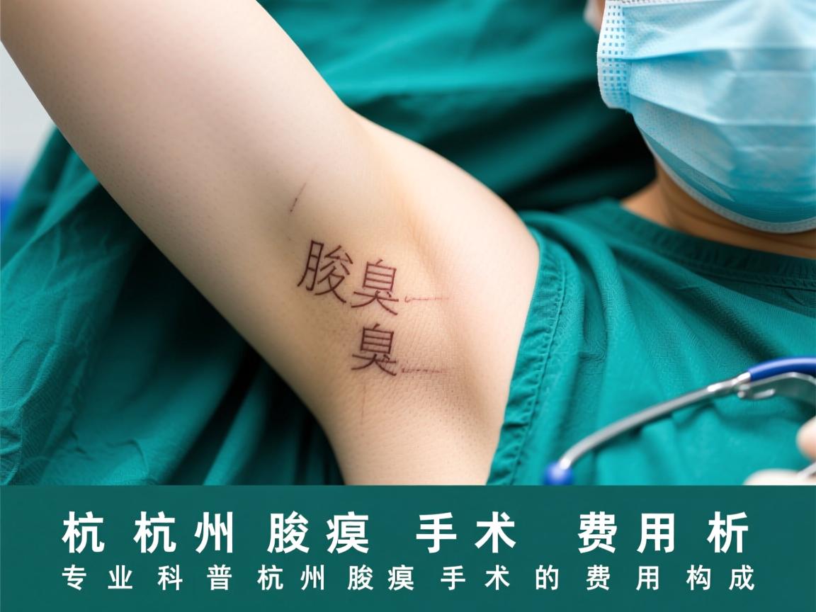 杭州腋臭手术费用解析，专业科普杭州腋臭手术的费用构成