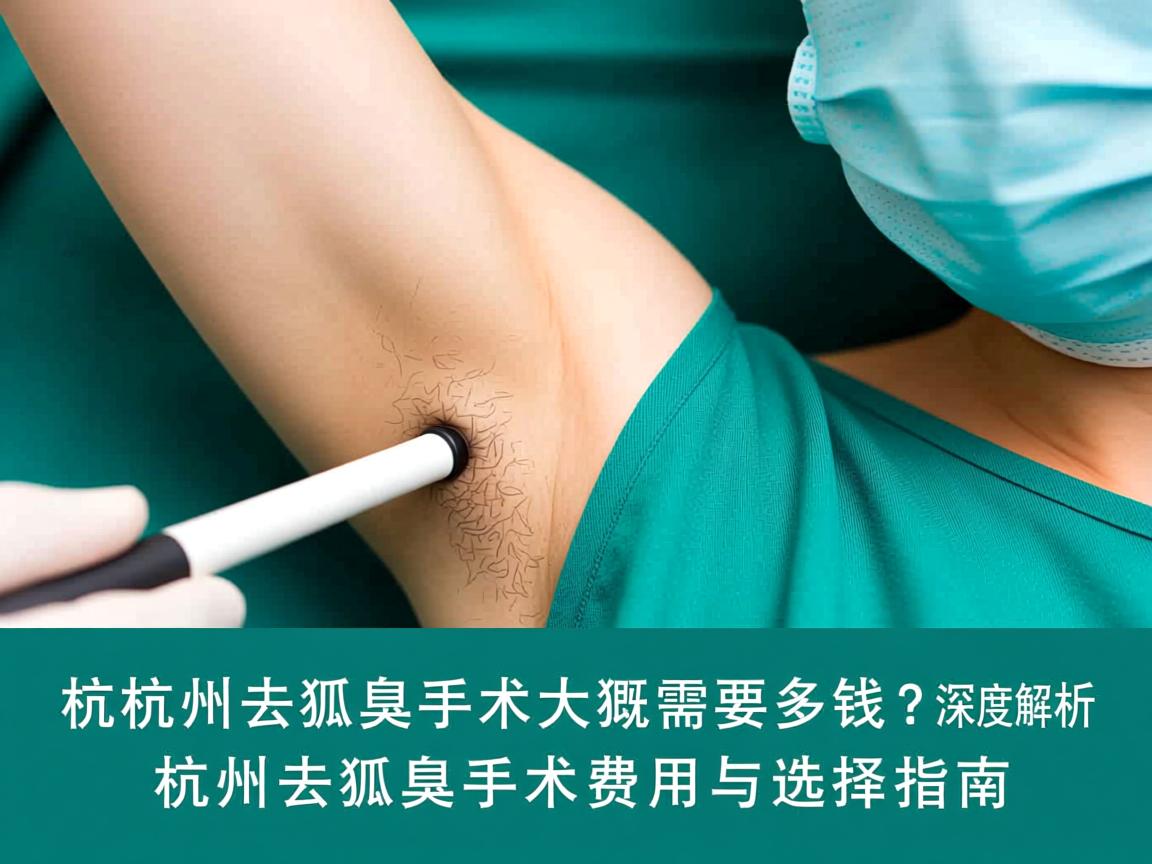 杭州去狐臭手术大概需要多少钱？深度解析杭州去狐臭手术费用与选择指南