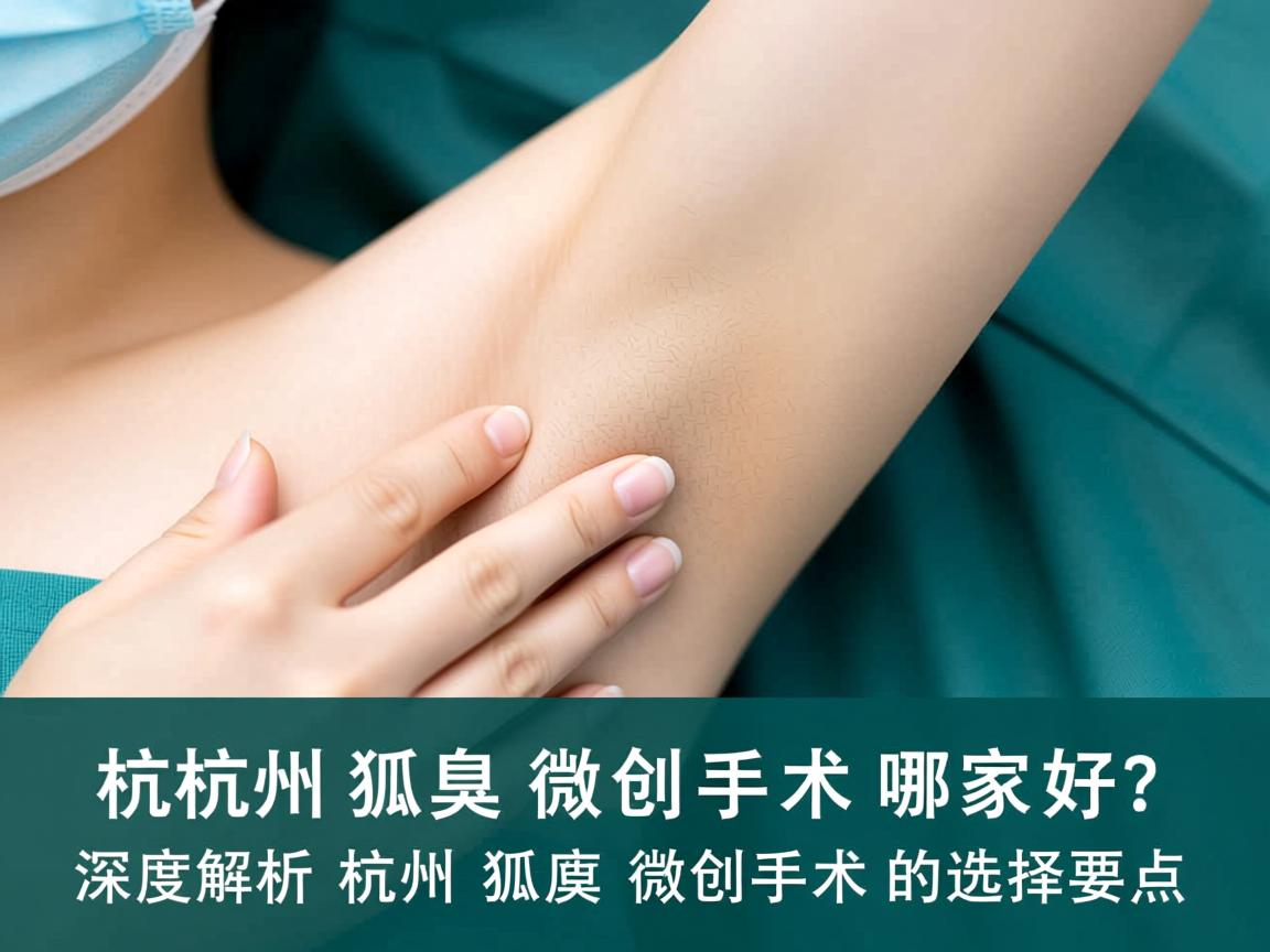 杭州狐臭微创手术哪家好？深度解析杭州狐臭微创手术的选择要点