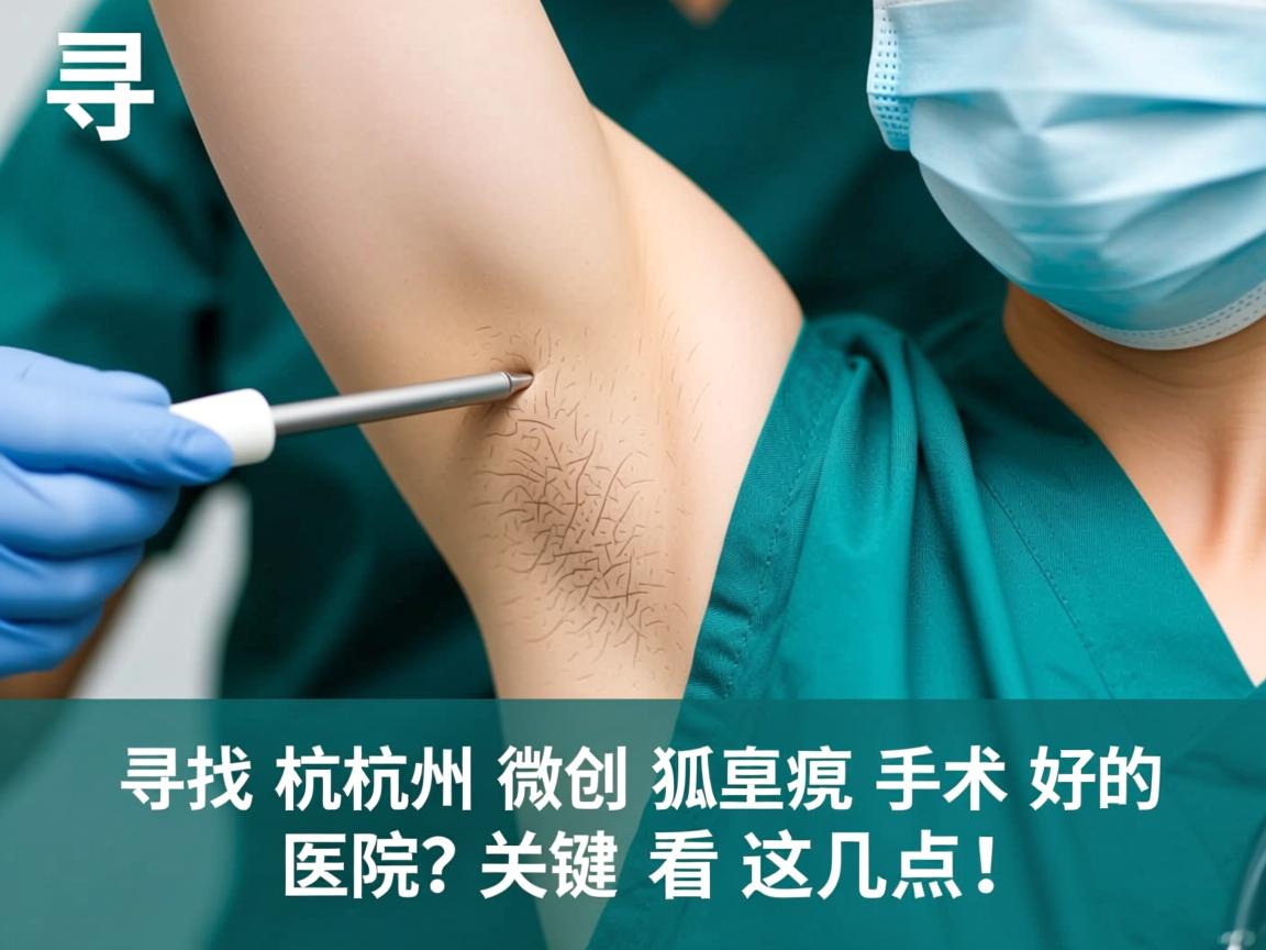 寻找杭州微创狐臭手术好的医院？关键看这几点！