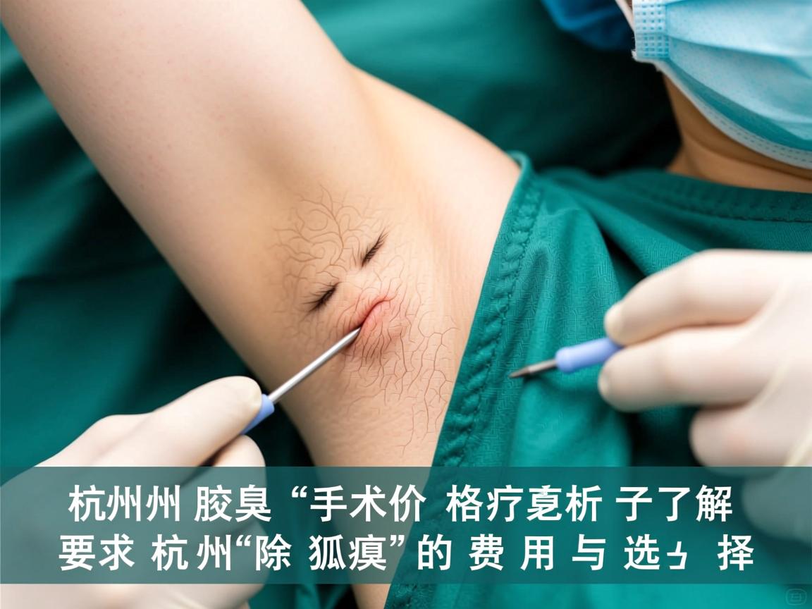 杭州腋臭手术价格解析，了解杭州除狐臭的费用与选择