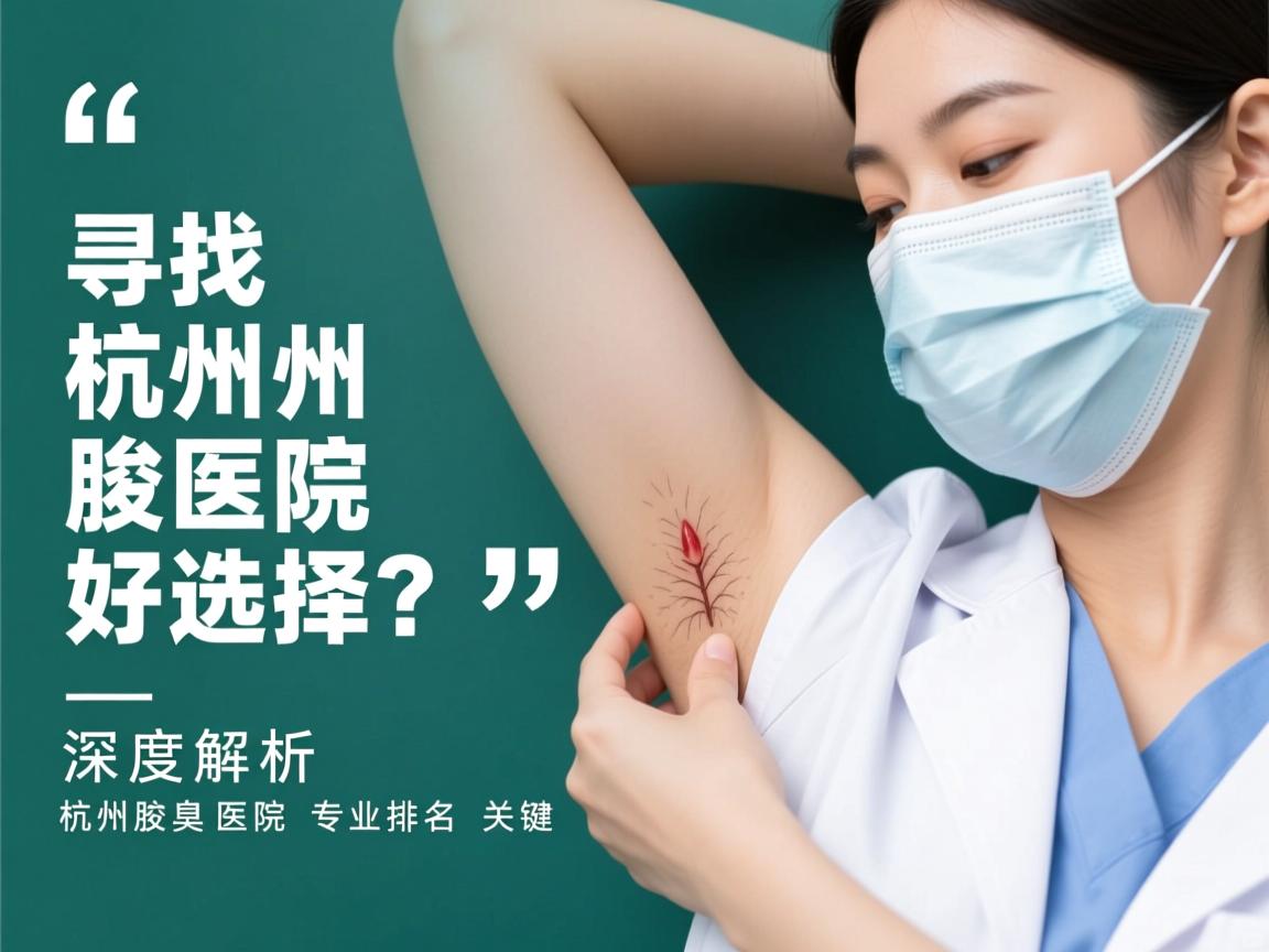 寻找杭州腋臭医院好选择？深度解析杭州腋臭医院专业排名关键