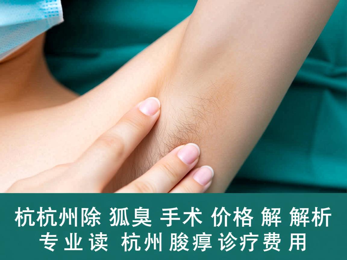 杭州除狐臭手术价格解析，专业解读杭州腋臭诊疗费用