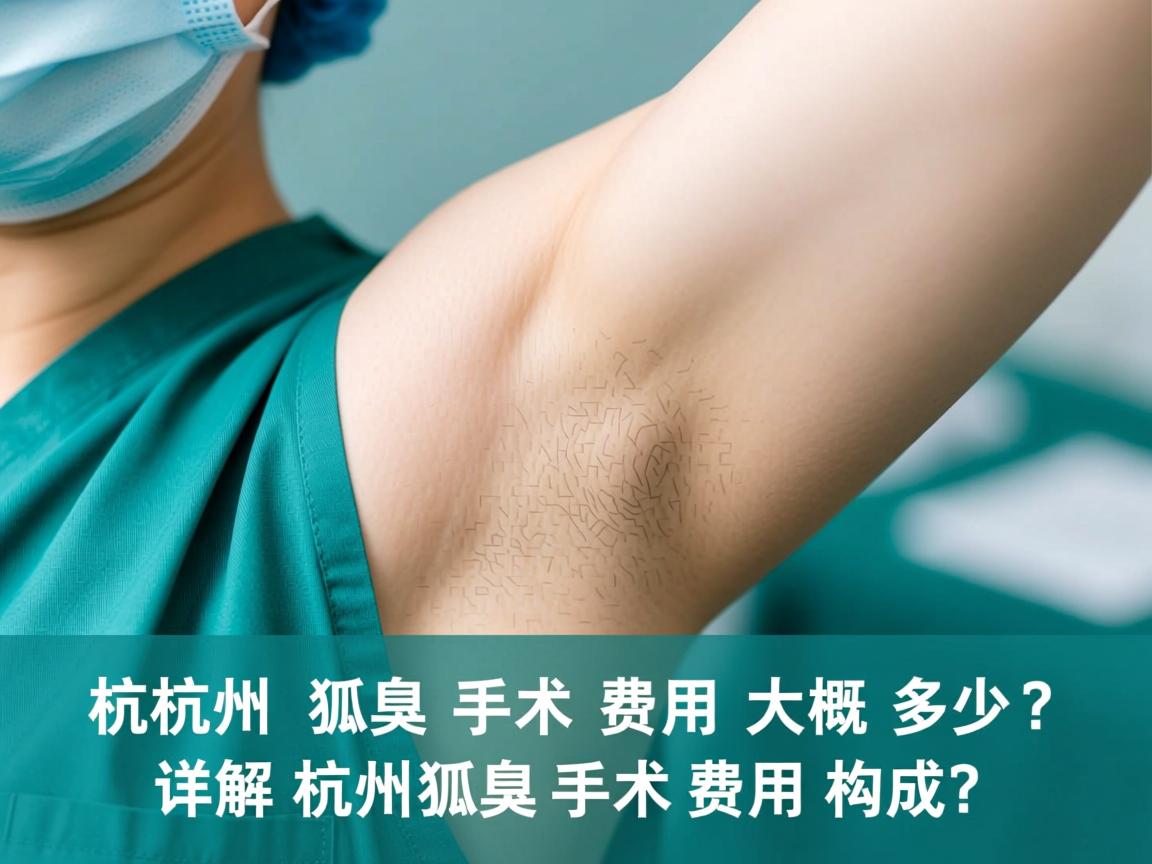 杭州狐臭手术费用大概多少？详解杭州狐臭手术费用构成
