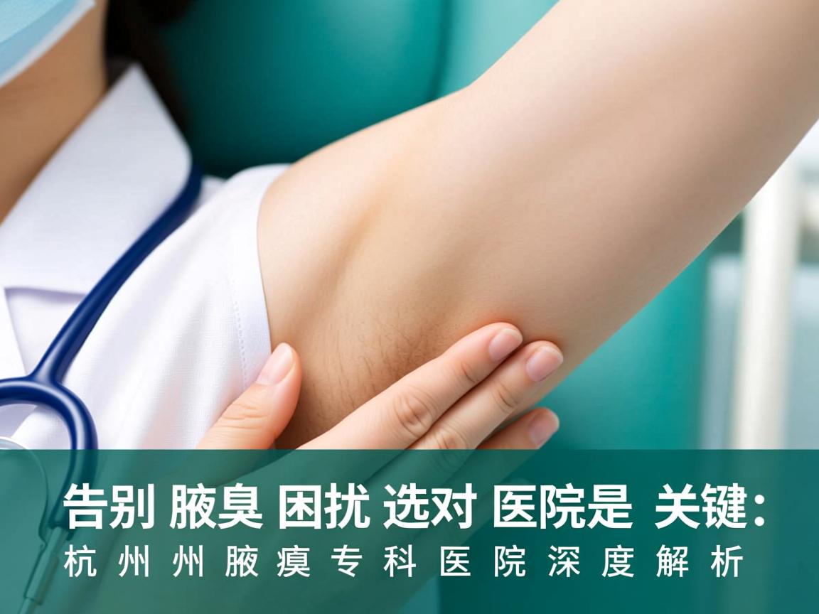 告别腋臭困扰，选对医院是关键，杭州腋臭专科医院深度解析