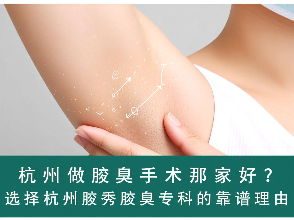在杭州做腋臭手术那家好？选择杭州腋秀腋臭专科的靠谱理由