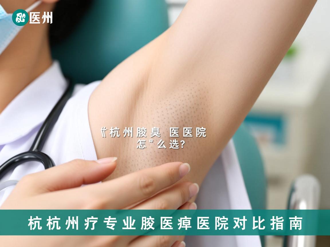 杭州腋臭医院怎么选？杭州专业腋臭医院对比指南