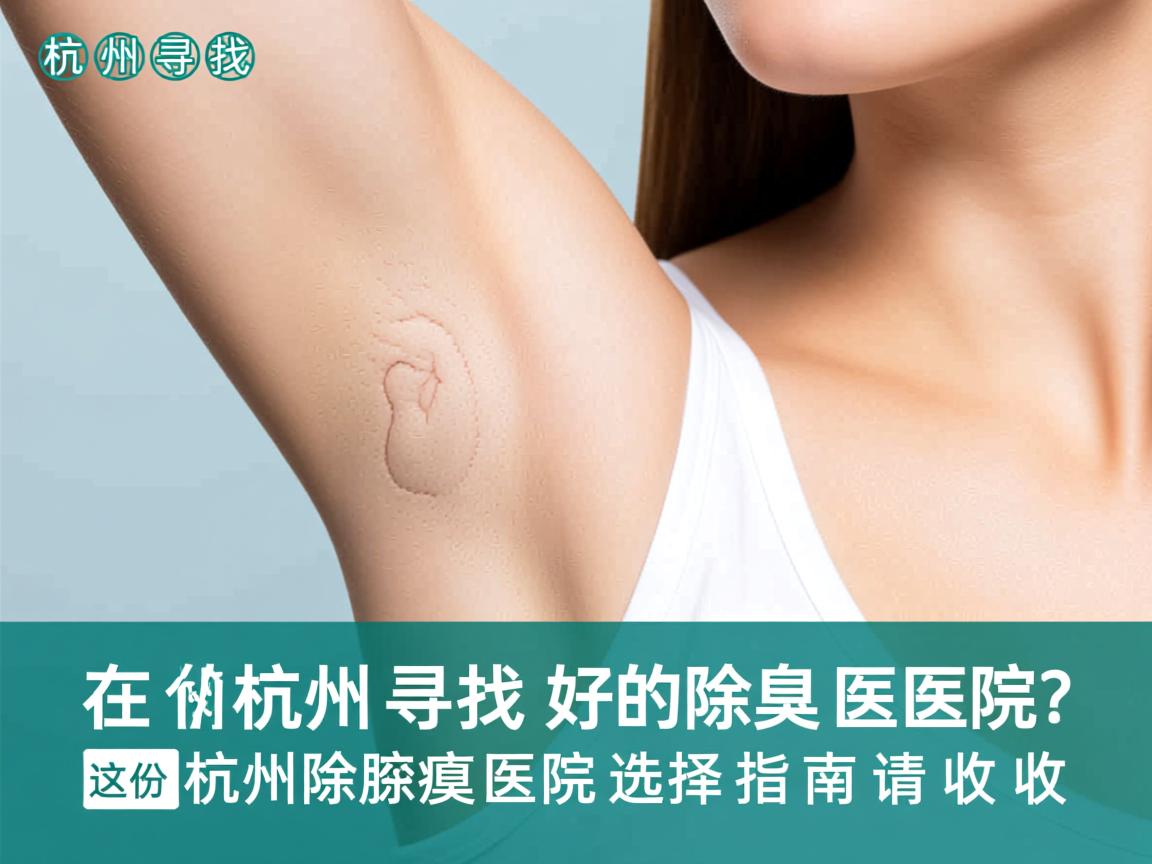 在杭州寻找好的除腋臭医院？这份杭州除腋臭医院选择指南请收好