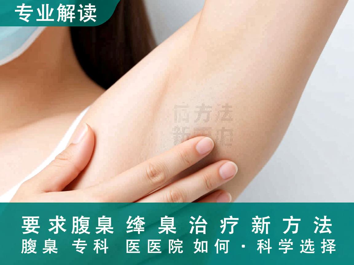 专业解读腋臭治疗新方法，腋臭专科医院如何科学选择