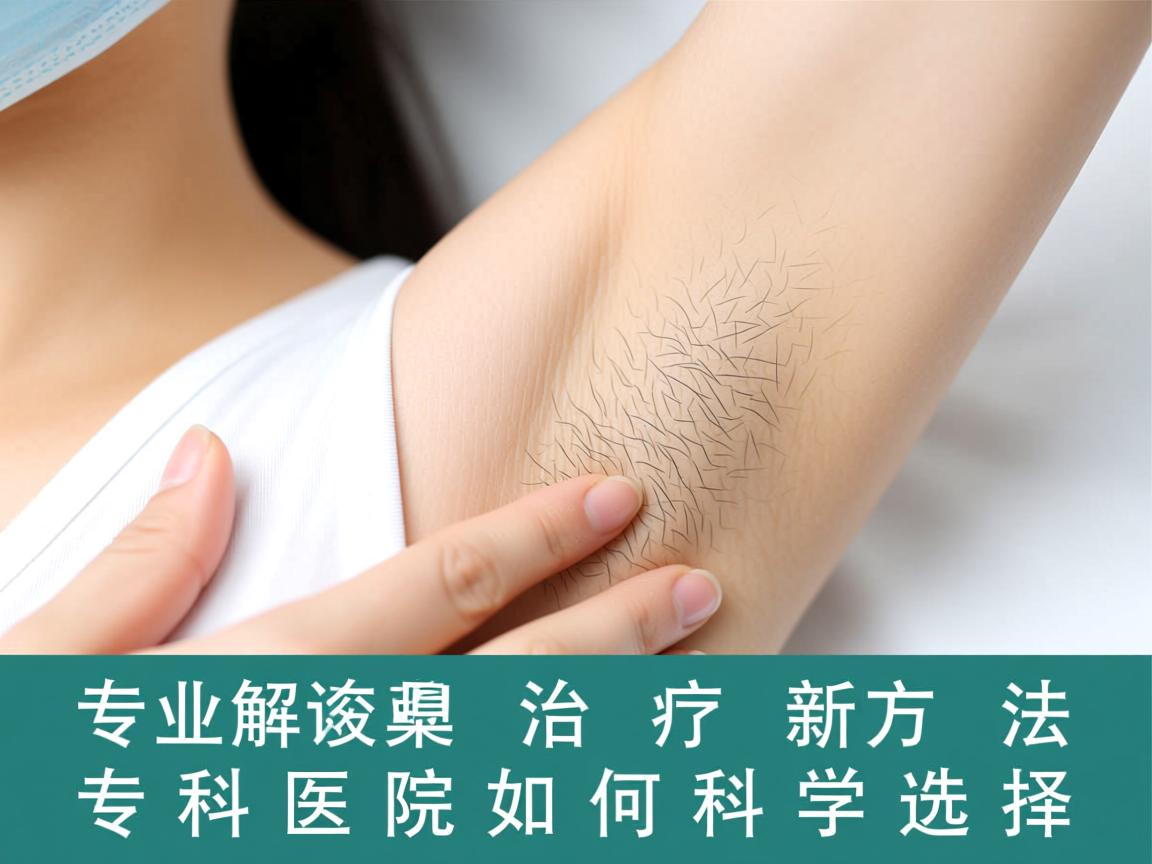 专业解读腋臭治疗新方法，腋臭专科医院如何科学选择