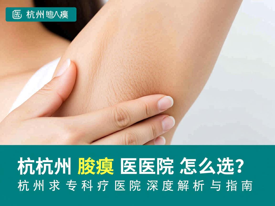 杭州腋臭医院怎么选？杭州腋臭专科医院深度解析与指南
