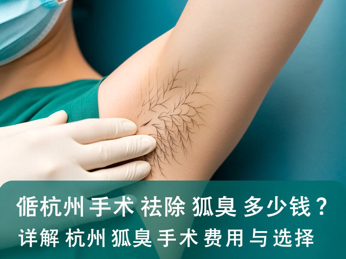 杭州手术祛除狐臭多少钱？详解杭州狐臭手术费用与选择
