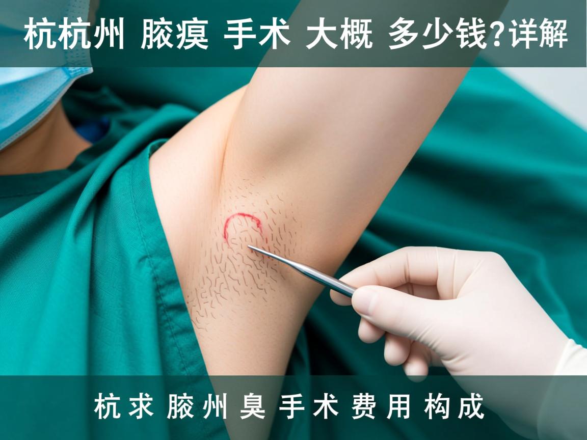 杭州腋臭手术大概多少钱？详解杭州腋臭手术费用构成
