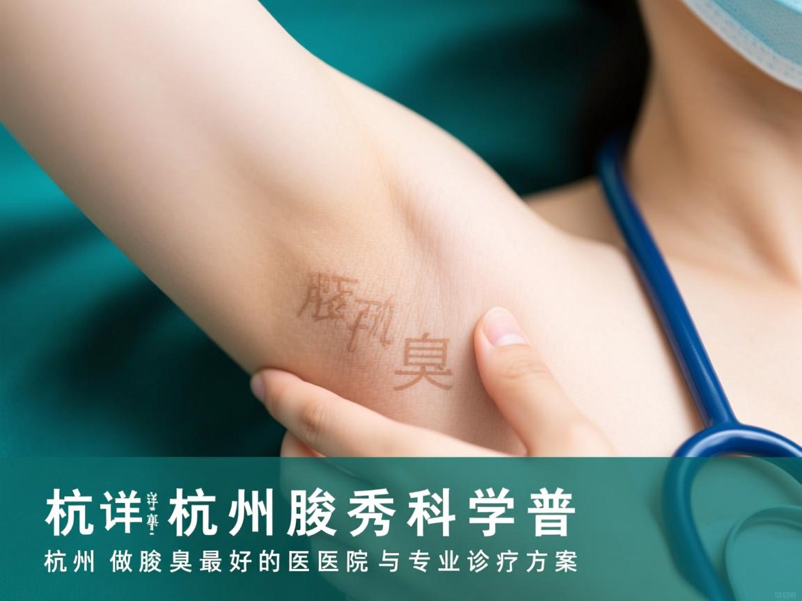 杭州腋秀科普，详解杭州做腋臭最好的医院与专业诊疗方案