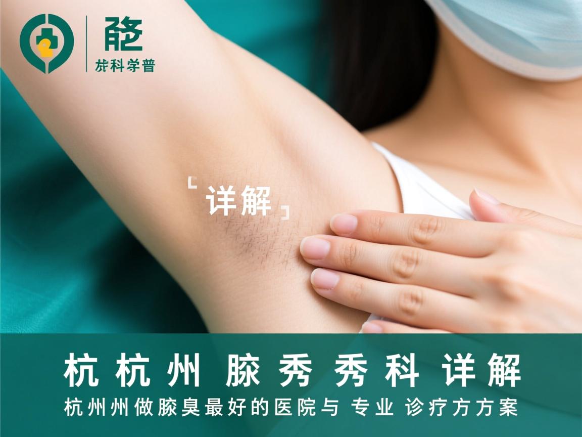 杭州腋秀科普，详解杭州做腋臭最好的医院与专业诊疗方案