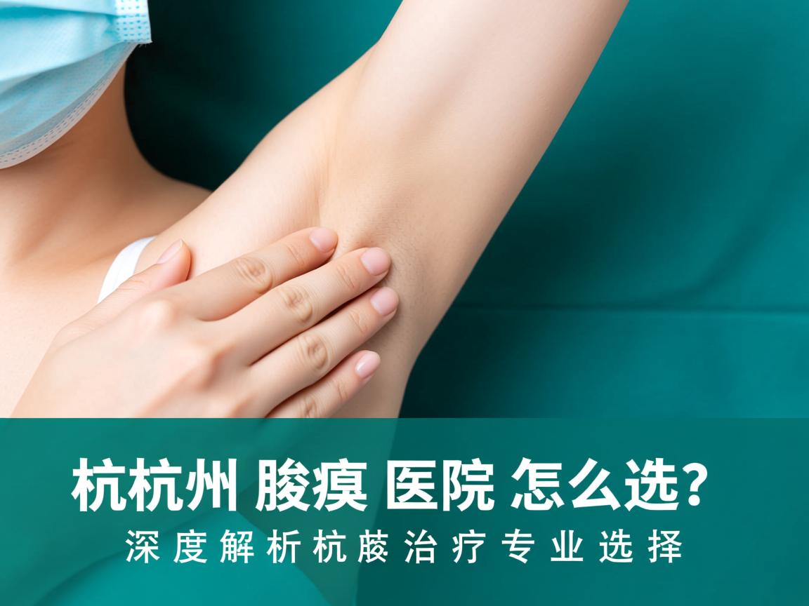 杭州腋臭医院怎么选？深度解析杭州腋臭治疗的专业选择